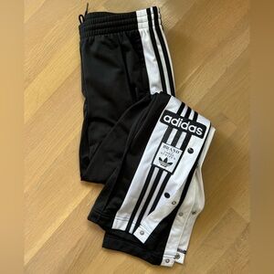 Adidas Three Stripe Snap Track Pants